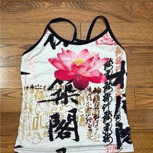 Y2K Floral Print Women's Tank Top